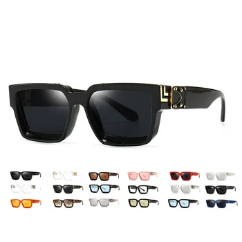 Търговия на едро Горещи продажба INS Ретро Реколта мода Мъже, Жени Луксозни квадратни нюанси на Слънчеви очила в голям Рамки Слънчеви очила