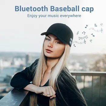Шапка Говорител 3D Hi-Fi Bluetooth 5,0 Превръзка на главата и на Безжичен Звук на открито Преносим Субуфер Слънцезащитен крем Дишаща Музикални Слушалки Подаръци